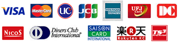 JCB・VISA・MASTER・AMEX・Diners