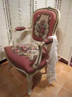 1930French@PetitPoint@arm chair