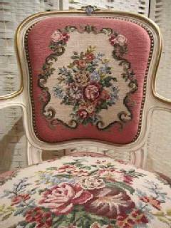 1930French@PetitPoint@arm chair