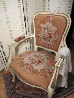 1930French@PetitPoint@arm chair