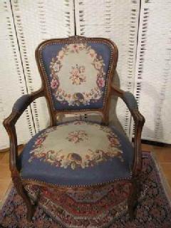 1930French@PetitPoint@arm chair