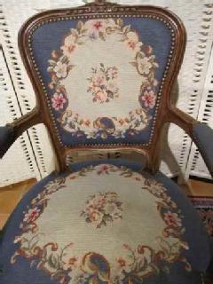 1930French@PetitPoint@arm chair