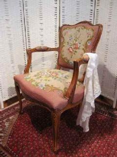 1930French@PetitPoint@arm chair