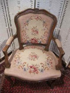 1930French@PetitPoint@arm chair