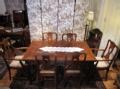 1920French  drawleaf table dining  6chair set 