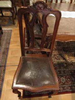 1920French dining table & 6chairs 