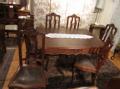 1920French dining table & 6chairs 