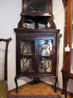 1880British@Victorian corner cabinet